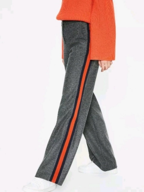 Boden Pants - Boden Sherborne Side Stripe Pants Charcoal Grey